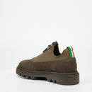 Mazerata Vinchey 56 Faux Nubuck Shoe - Olive footwear Mazerata