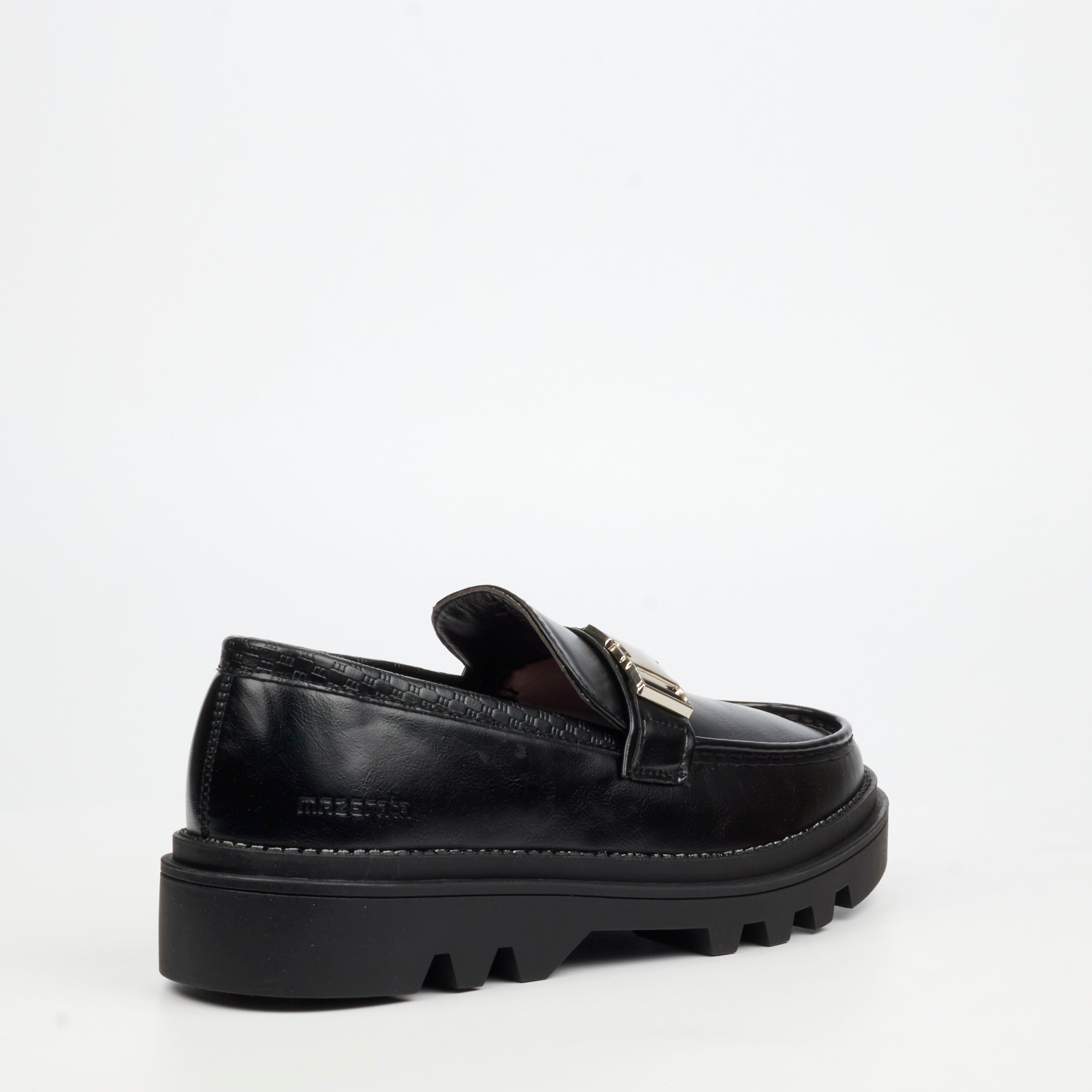 Mazerata Vinchey 59 Faux Leather Shoe - Black footwear Mazerata