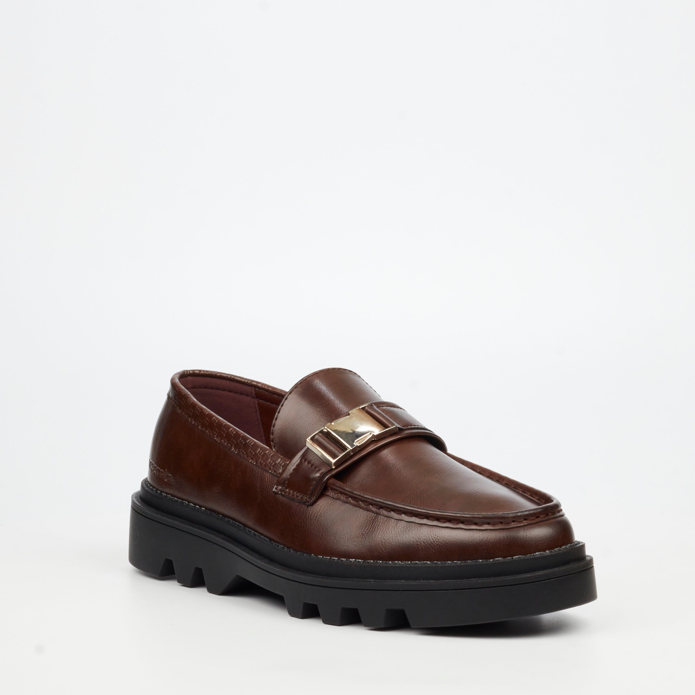 Mazerata Vinchey 59 Faux Leather SHoe - Chocolate footwear Mazerata
