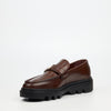 Mazerata Vinchey 59 Faux Leather SHoe - Chocolate footwear Mazerata