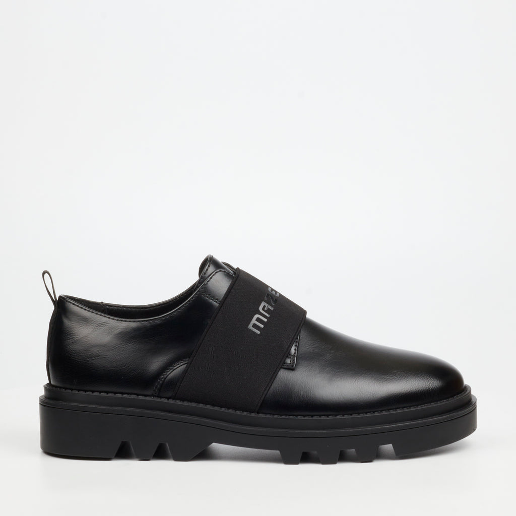 Mazerata Vinchey 63 Faux Leather Shoe - Black footwear Mazerata