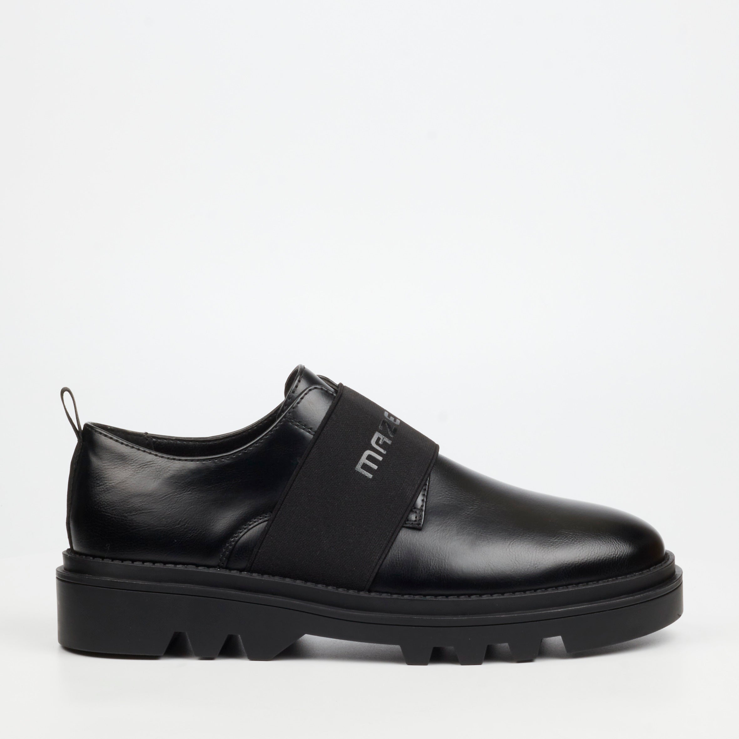 Mazerata Vinchey 63 Faux Leather Shoe - Black footwear Mazerata