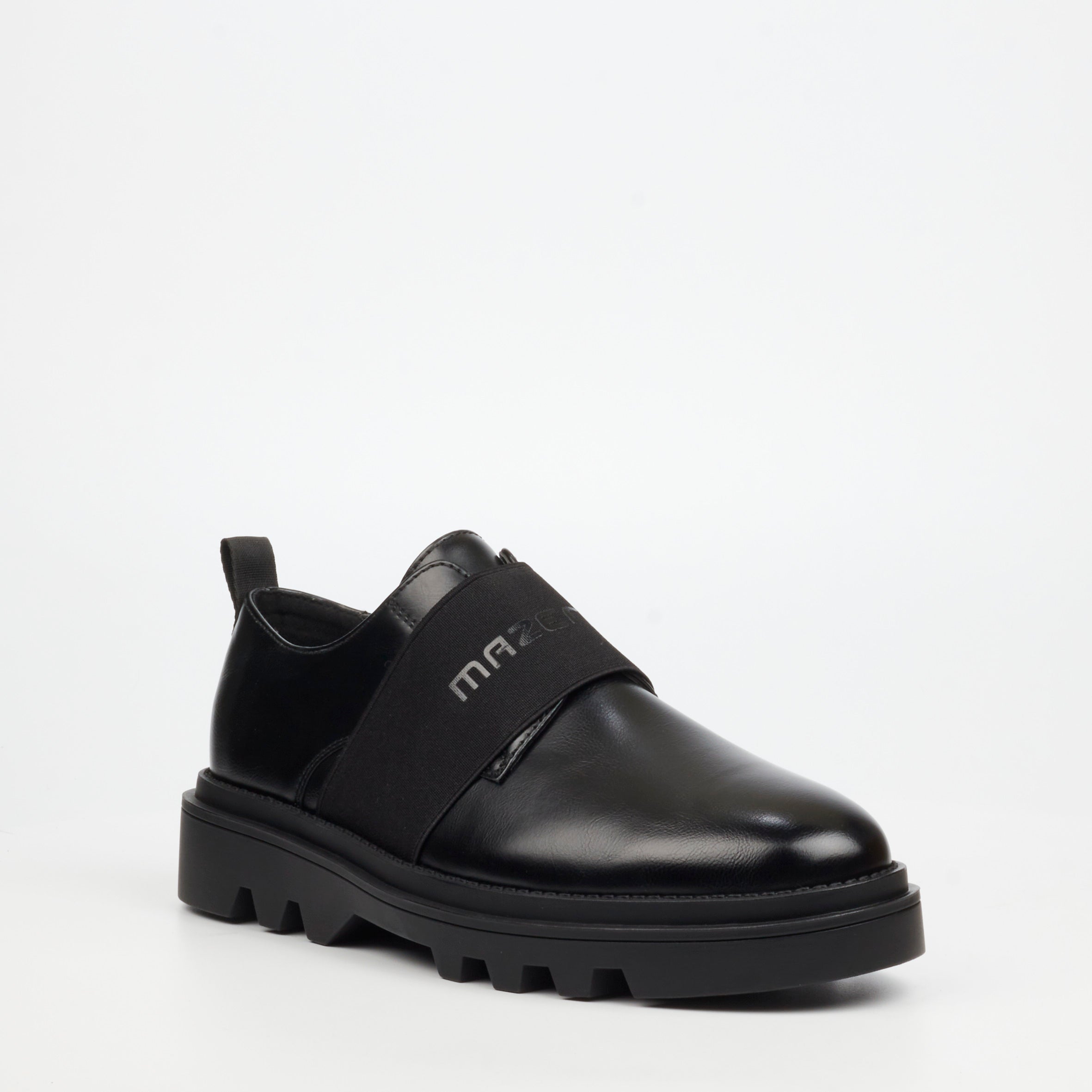 Mazerata Vinchey 63 Faux Leather Shoe - Black footwear Mazerata