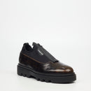 Mazerata Vinchey 64 Faux Leather / Lycra Shoe - Chocolate footwear Mazerata