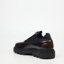 Mazerata Vinchey 64 Faux Leather / Lycra Shoe - Chocolate footwear Mazerata