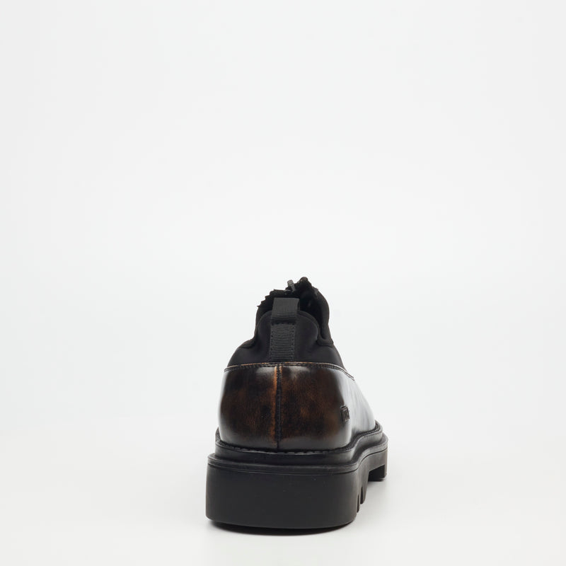 Mazerata Vinchey 64 Faux Leather / Lycra Shoe - Chocolate footwear Mazerata