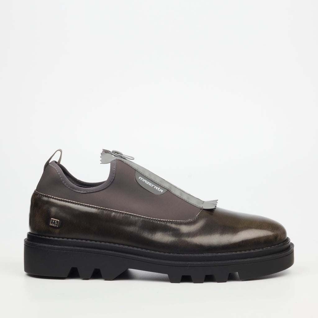 Mazerata Vinchey 64 Faux Leather / Lycra Shoe - Grey footwear Mazerata