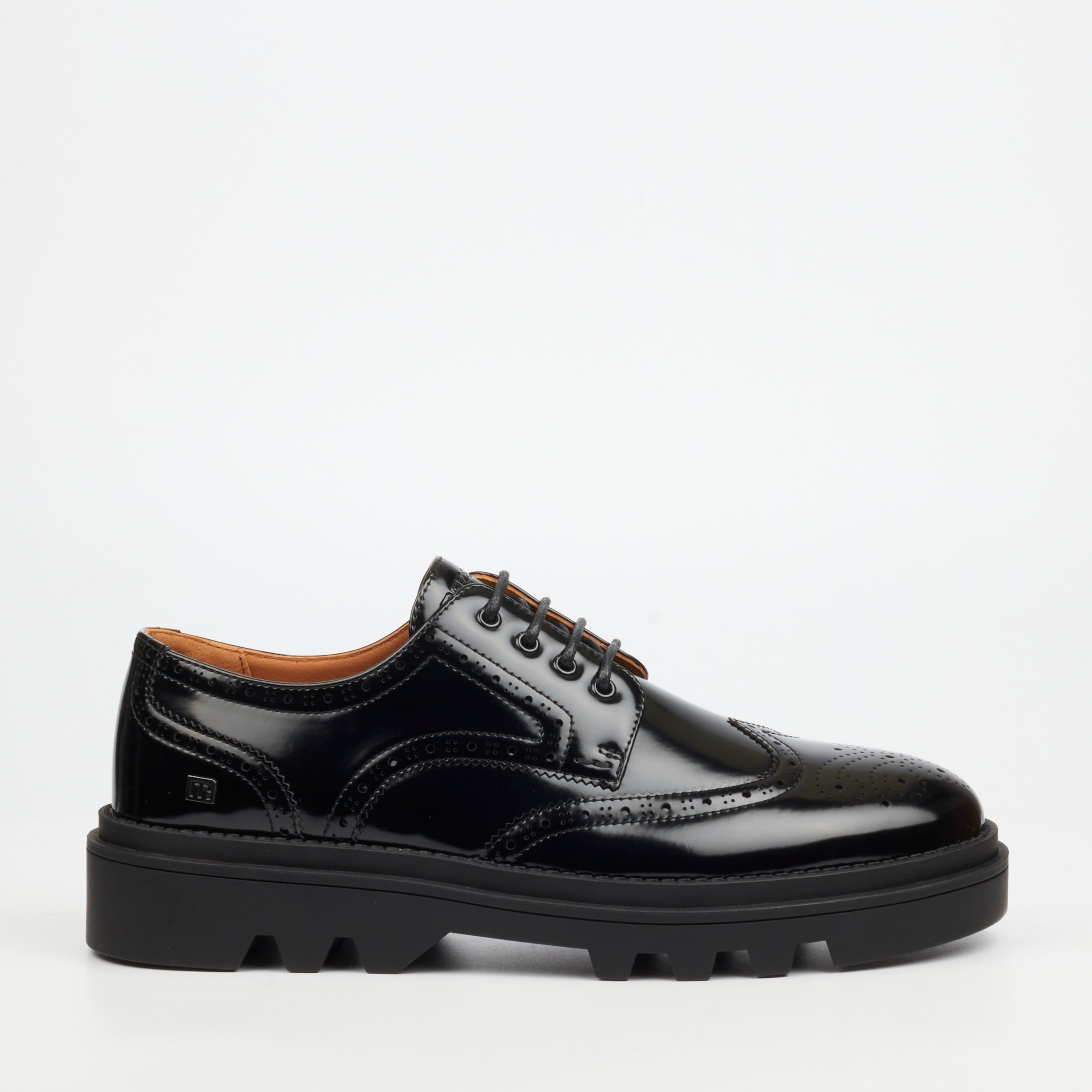 Mazerata Vinchey 67 Faux Patent Shoe - Black footwear Mazerata