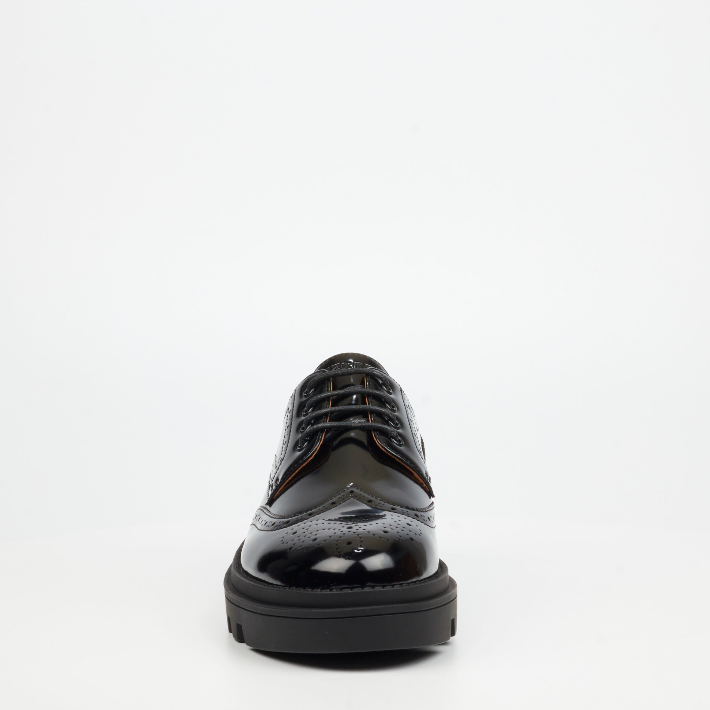 Mazerata Vinchey 67 Faux Patent Shoe - Black footwear Mazerata
