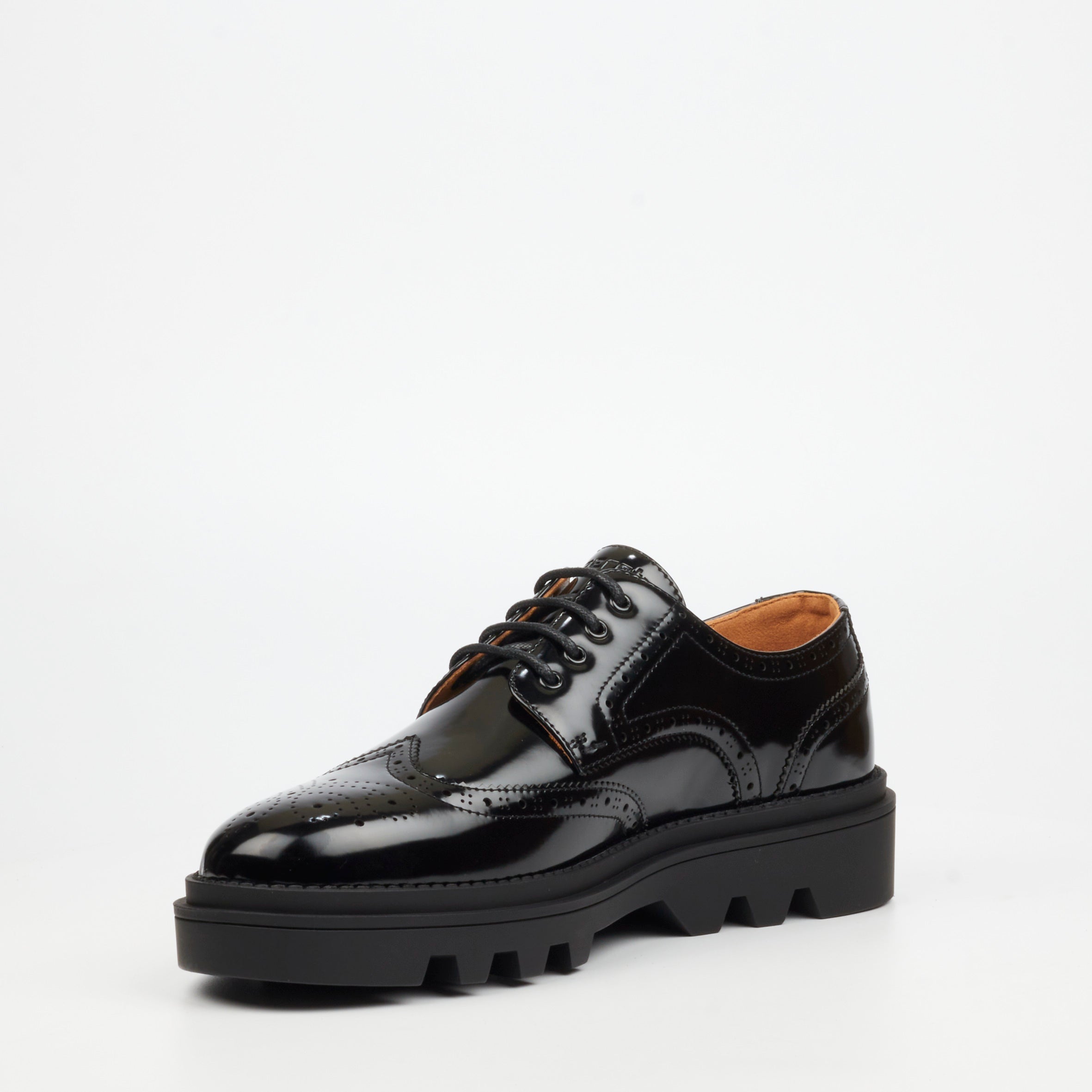 Mazerata Vinchey 67 Faux Patent Shoe - Black footwear Mazerata