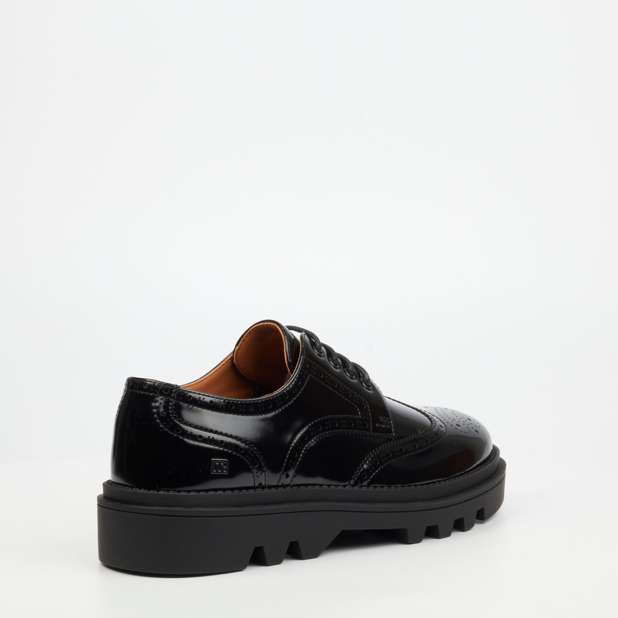 Mazerata Vinchey 67 Faux Patent Shoe - Black footwear Mazerata