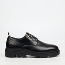 Mazerata Vinchey 68 Faux Wax Shoe - Black footwear Mazerata