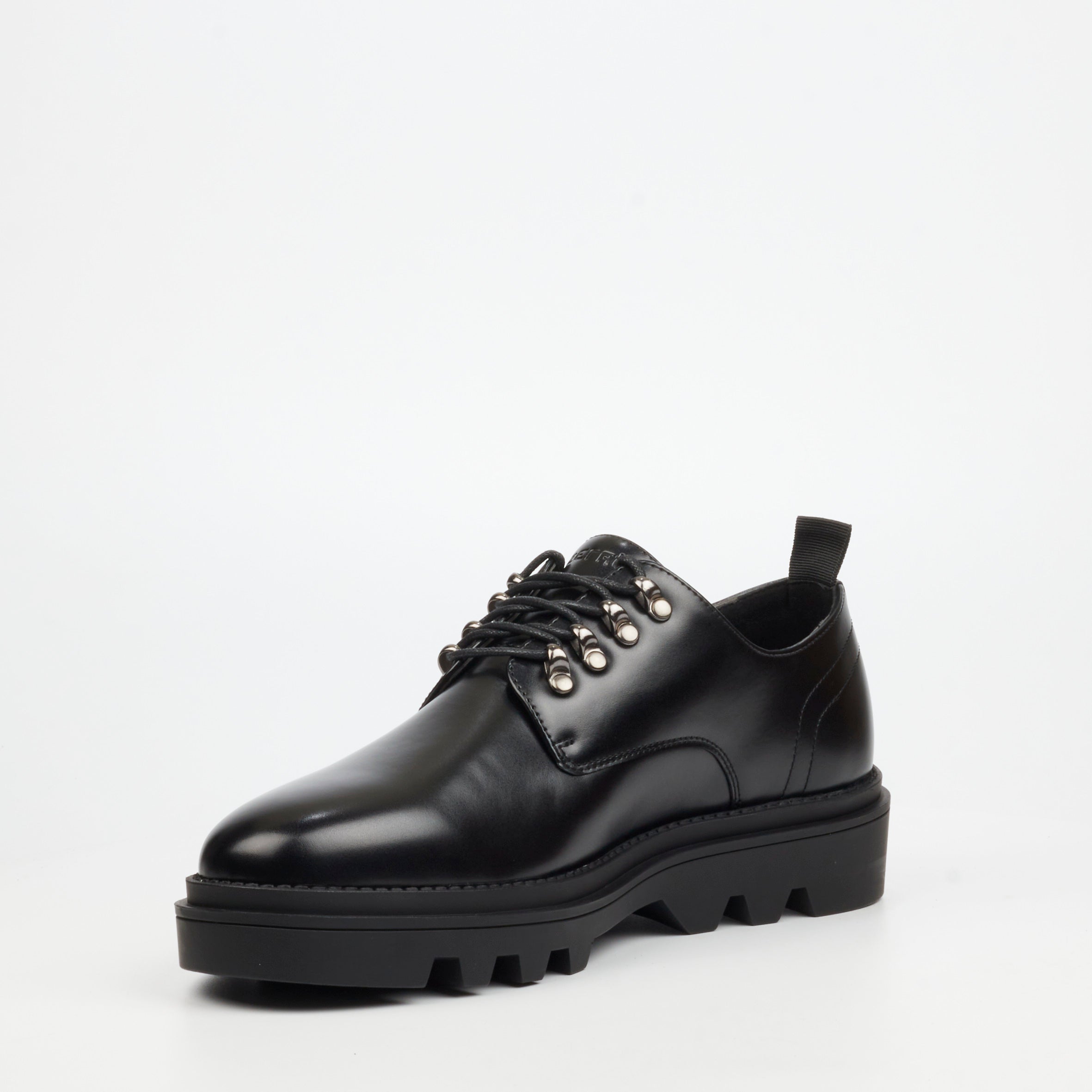 Mazerata Vinchey 68 Faux Wax Shoe - Black footwear Mazerata