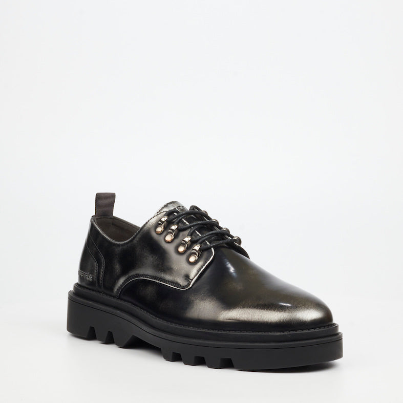 Mazerata Vinchey 68 Faux Wax Shoe - Grey footwear Mazerata
