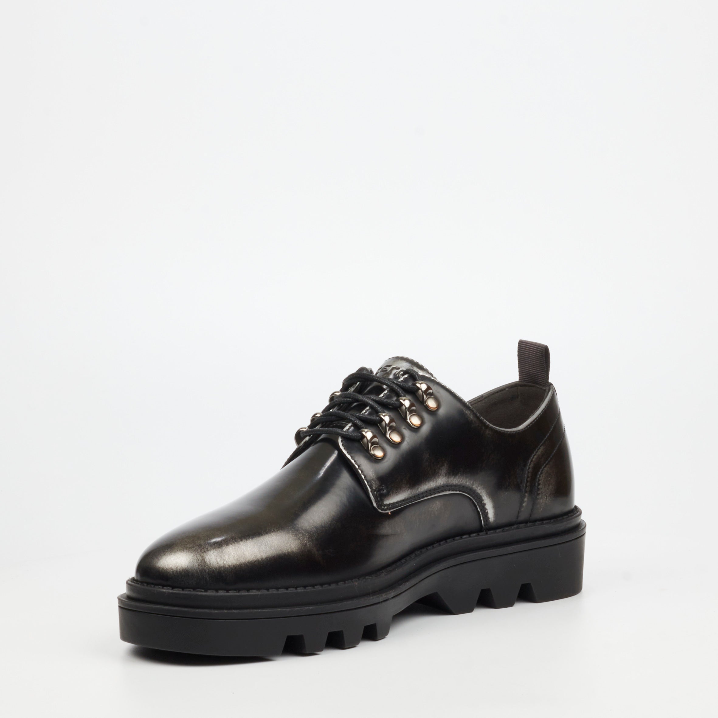 Mazerata Vinchey 68 Faux Wax Shoe - Grey footwear Mazerata