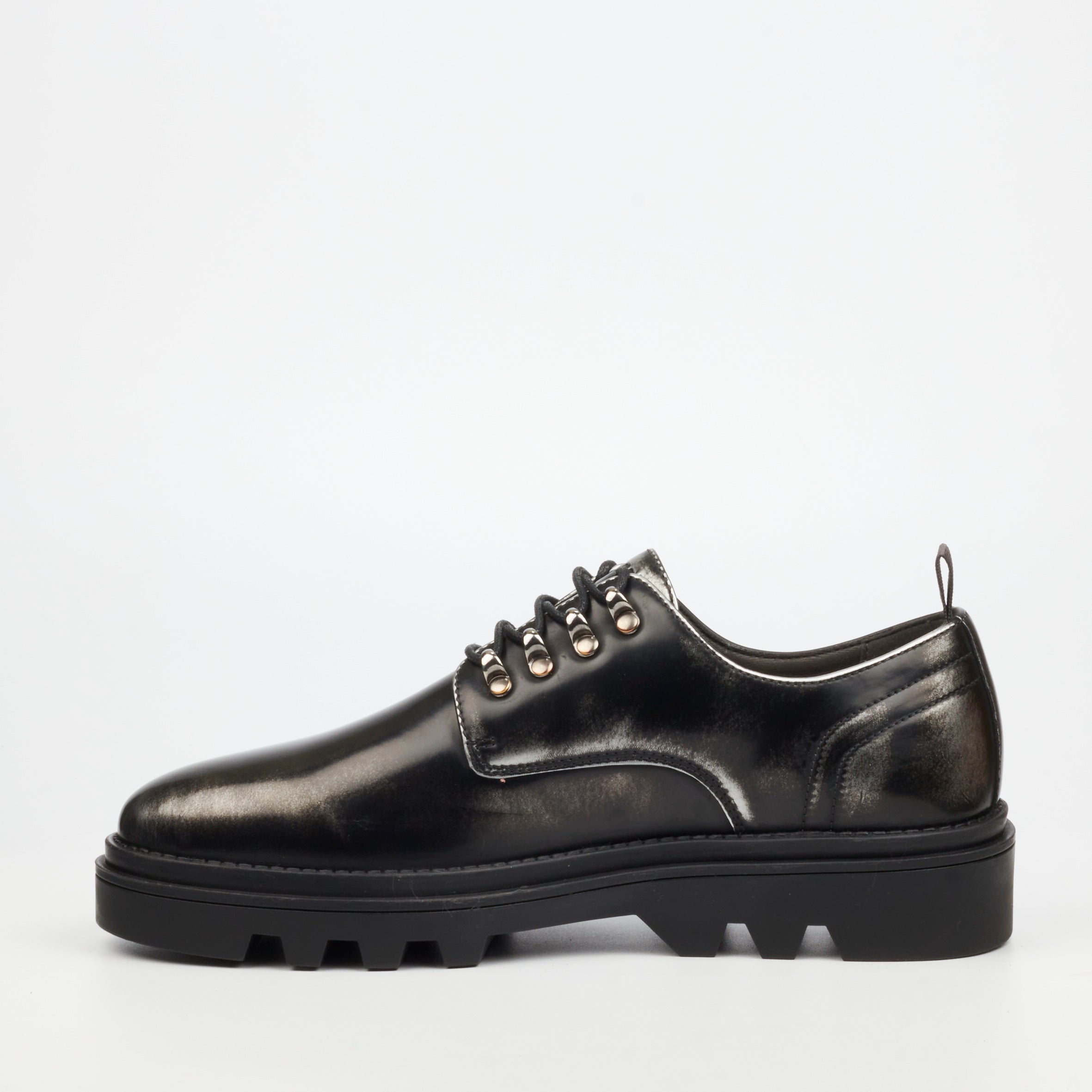 Mazerata Vinchey 68 Faux Wax Shoe - Grey footwear Mazerata