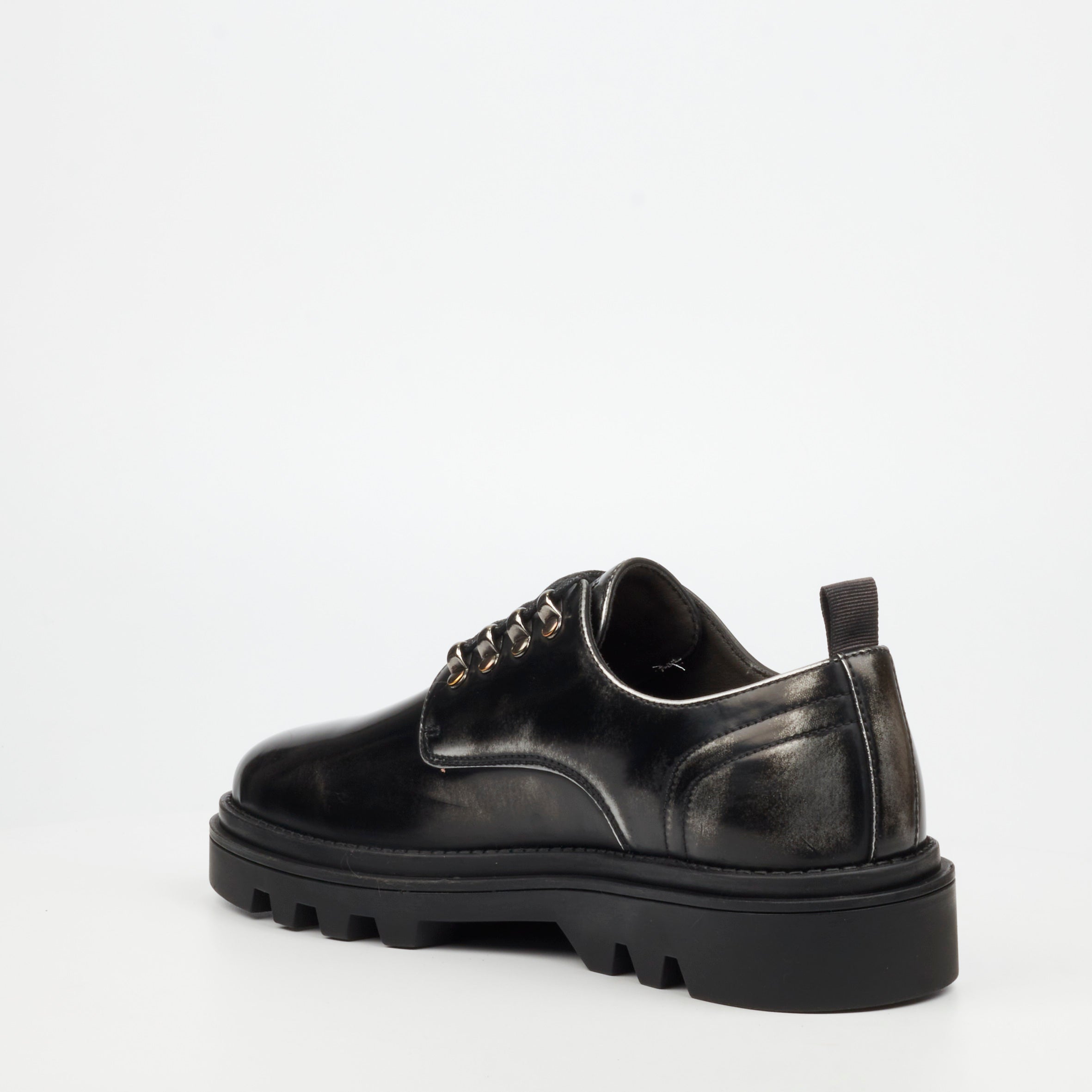 Mazerata Vinchey 68 Faux Wax Shoe - Grey footwear Mazerata