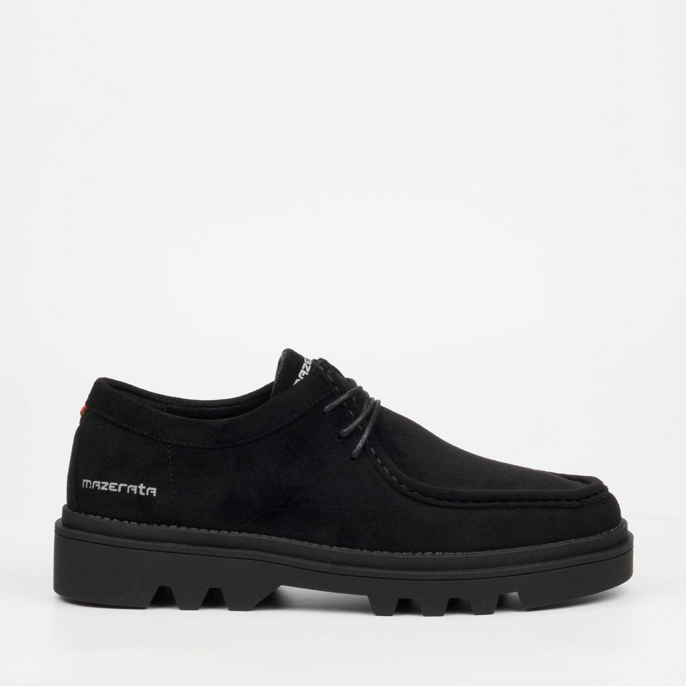 Mazerata Vinchey 71 Faux Suede Shoe - Black footwear Mazerata