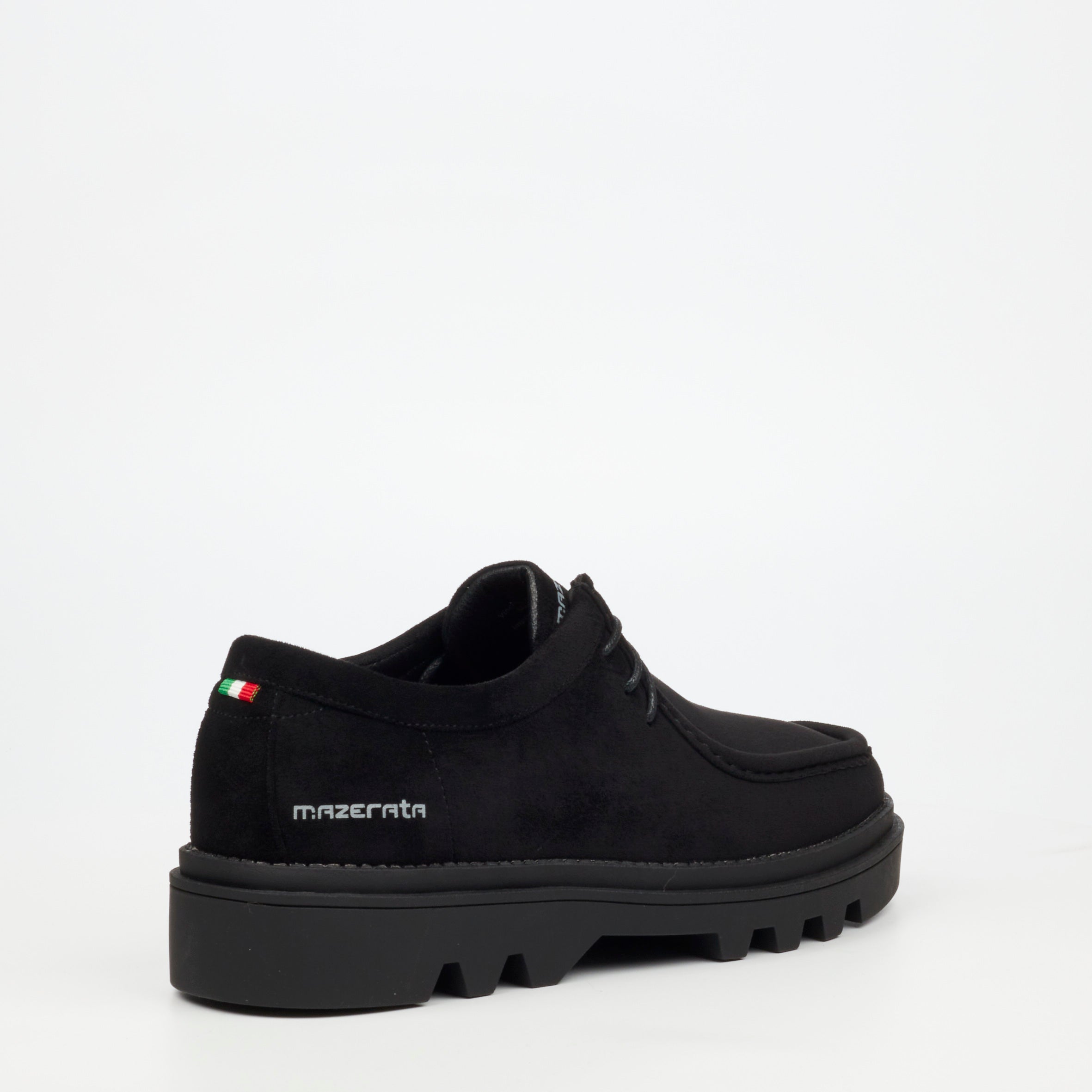 Mazerata Vinchey 71 Faux Suede Shoe - Black footwear Mazerata