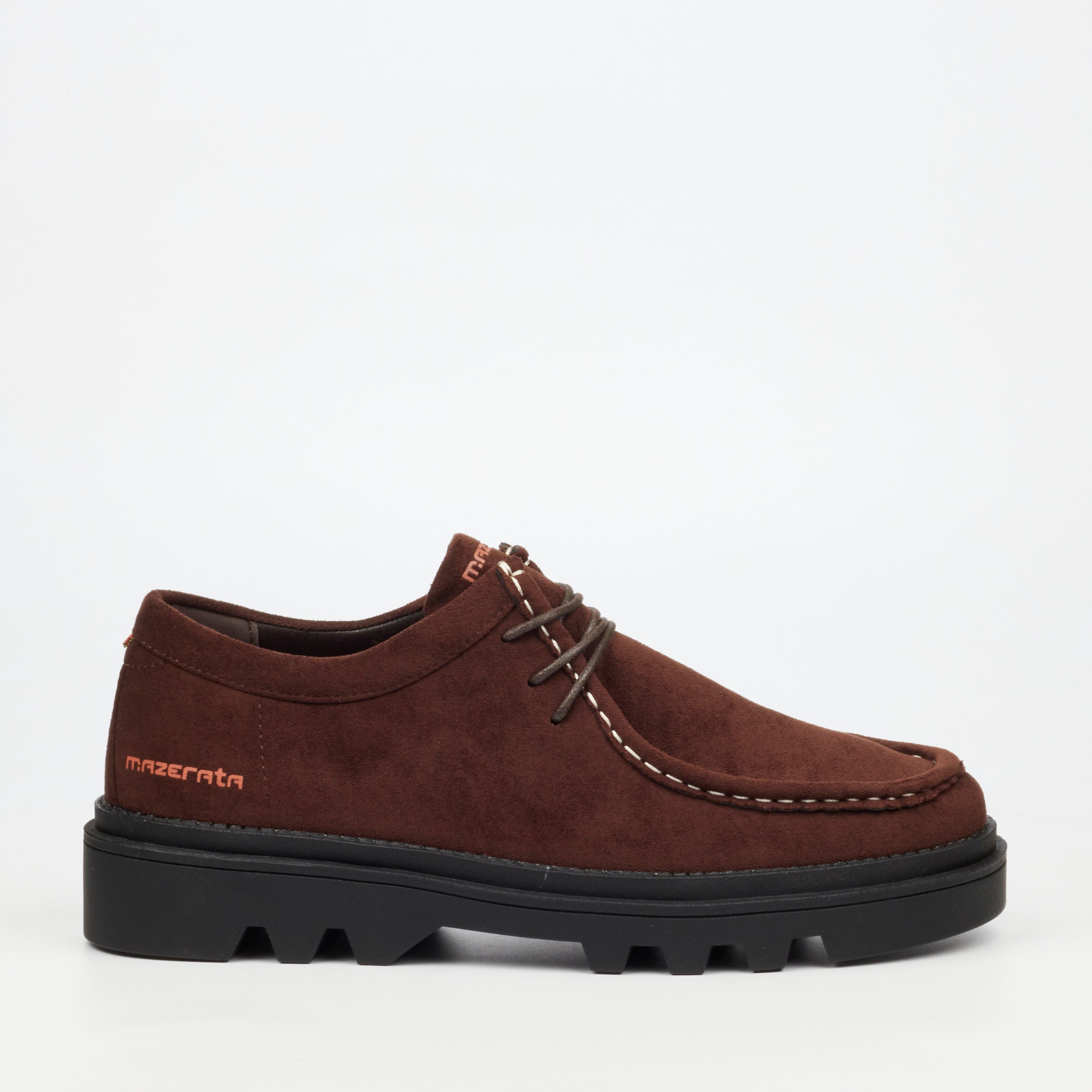 Mazerata Vinchey 71 Faux Suede Shoe - Chocolate footwear Mazerata