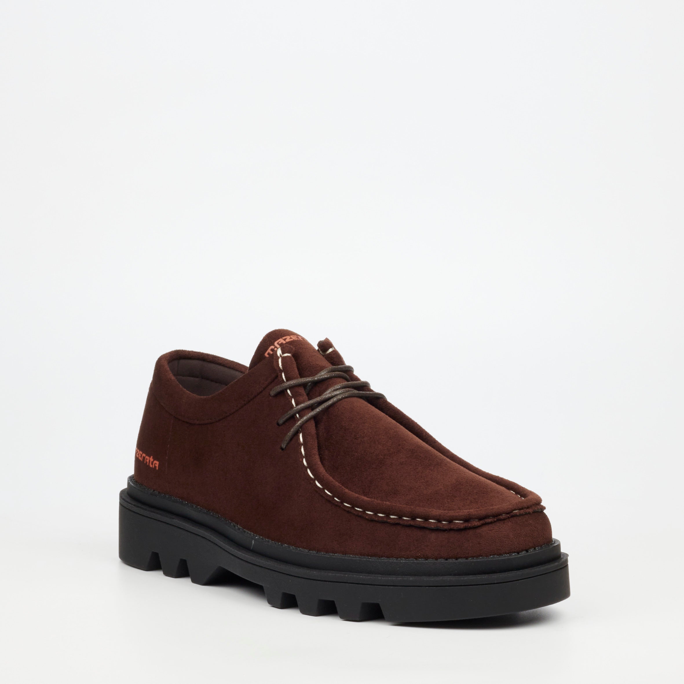 Mazerata Vinchey 71 Faux Suede Shoe - Chocolate footwear Mazerata