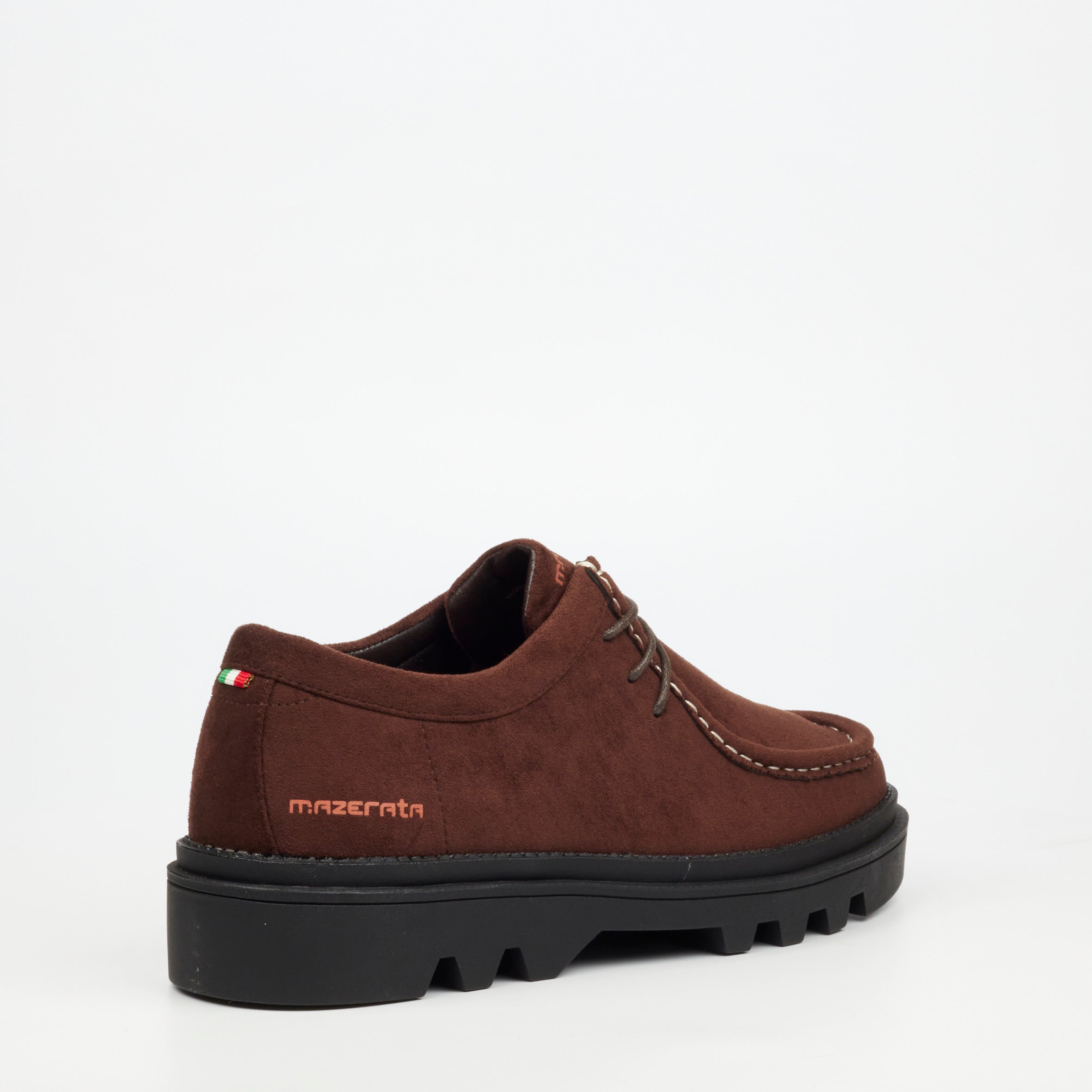 Mazerata Vinchey 71 Faux Suede Shoe - Chocolate footwear Mazerata