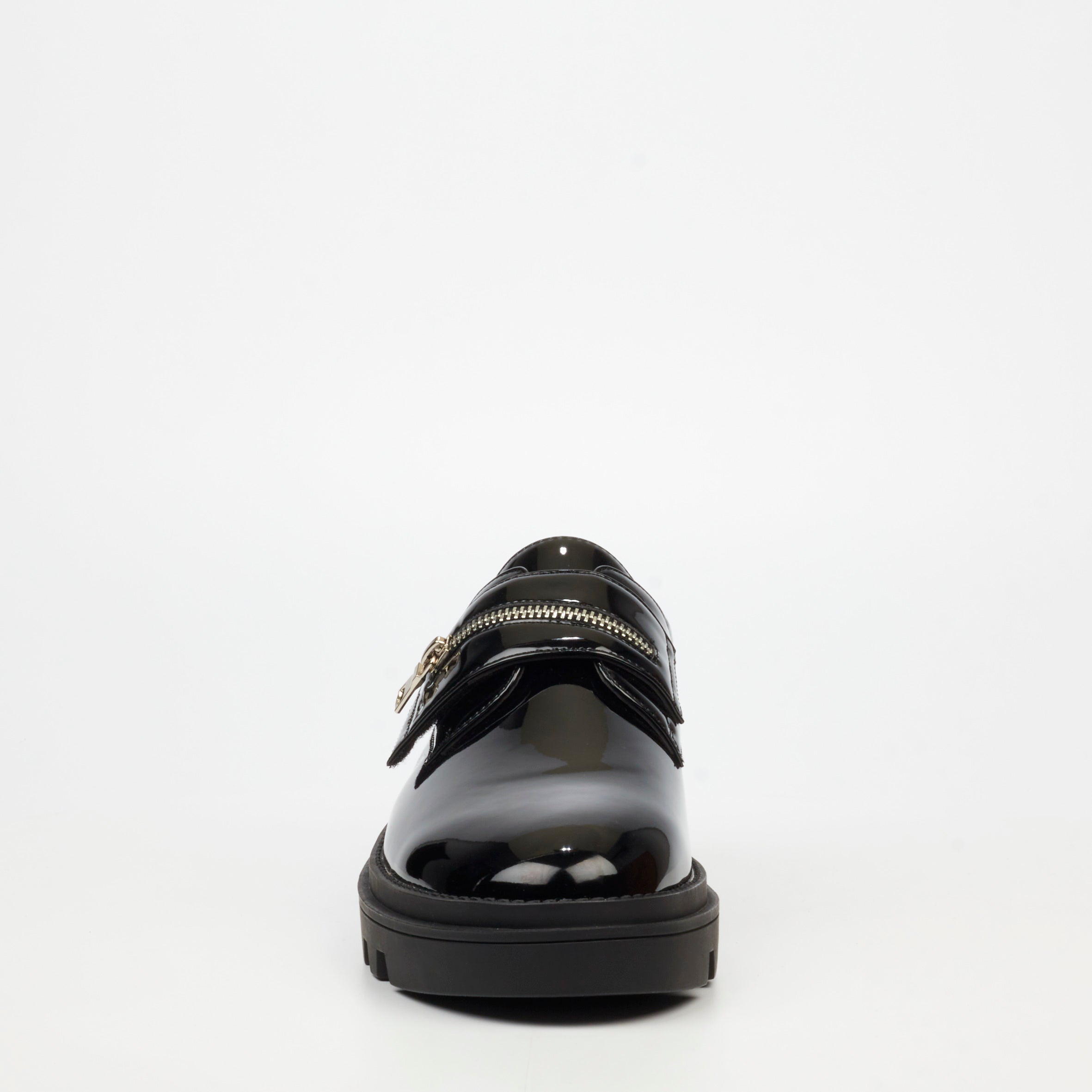 Mazerata Vinchey 73 Faux Patent Shoe - Black footwear Mazerata