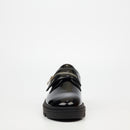 Mazerata Vinchey 73 Faux Patent Shoe - Black footwear Mazerata