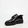 Mazerata Vinchey 73 Faux Patent Shoe - Black footwear Mazerata