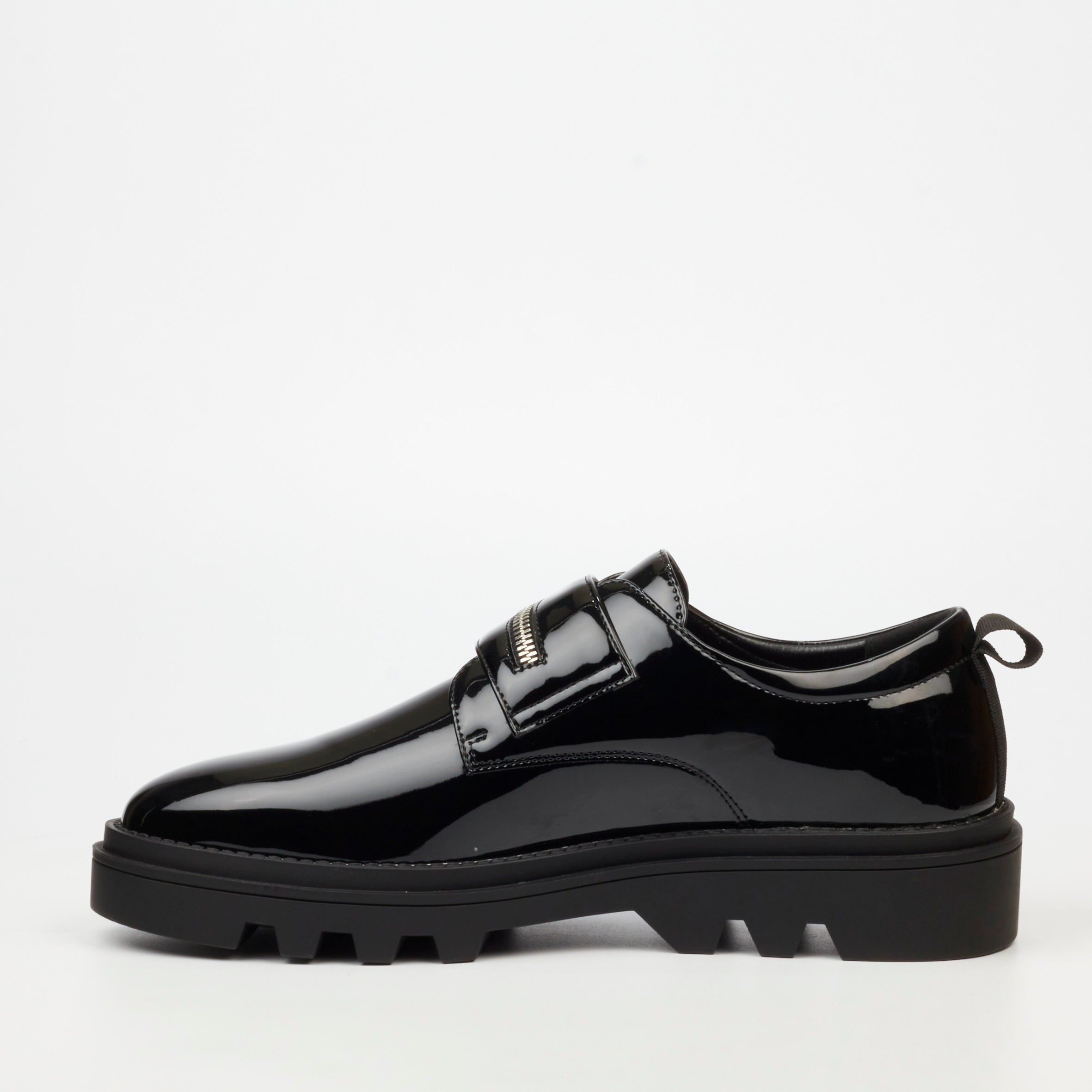 Mazerata Vinchey 73 Faux Patent Shoe - Black footwear Mazerata