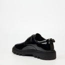 Mazerata Vinchey 73 Faux Patent Shoe - Black footwear Mazerata