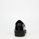 Mazerata Vinchey 73 Faux Patent Shoe - Black footwear Mazerata