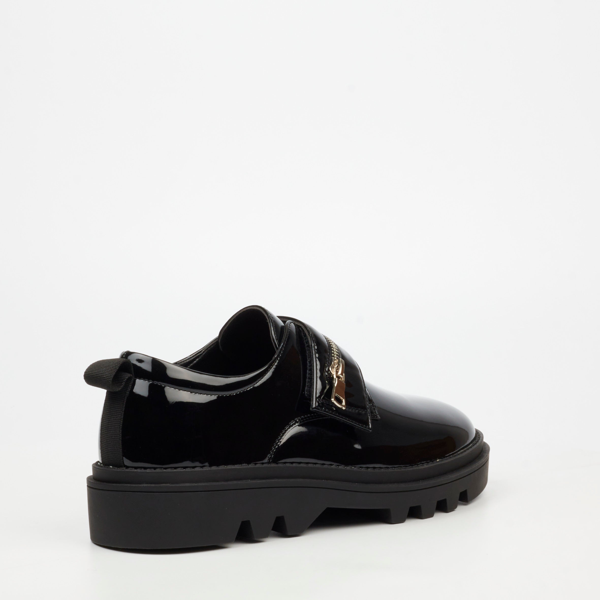Mazerata Vinchey 73 Faux Patent Shoe - Black footwear Mazerata