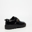 Mazerata Vinchey 73 Faux Patent Shoe - Black footwear Mazerata