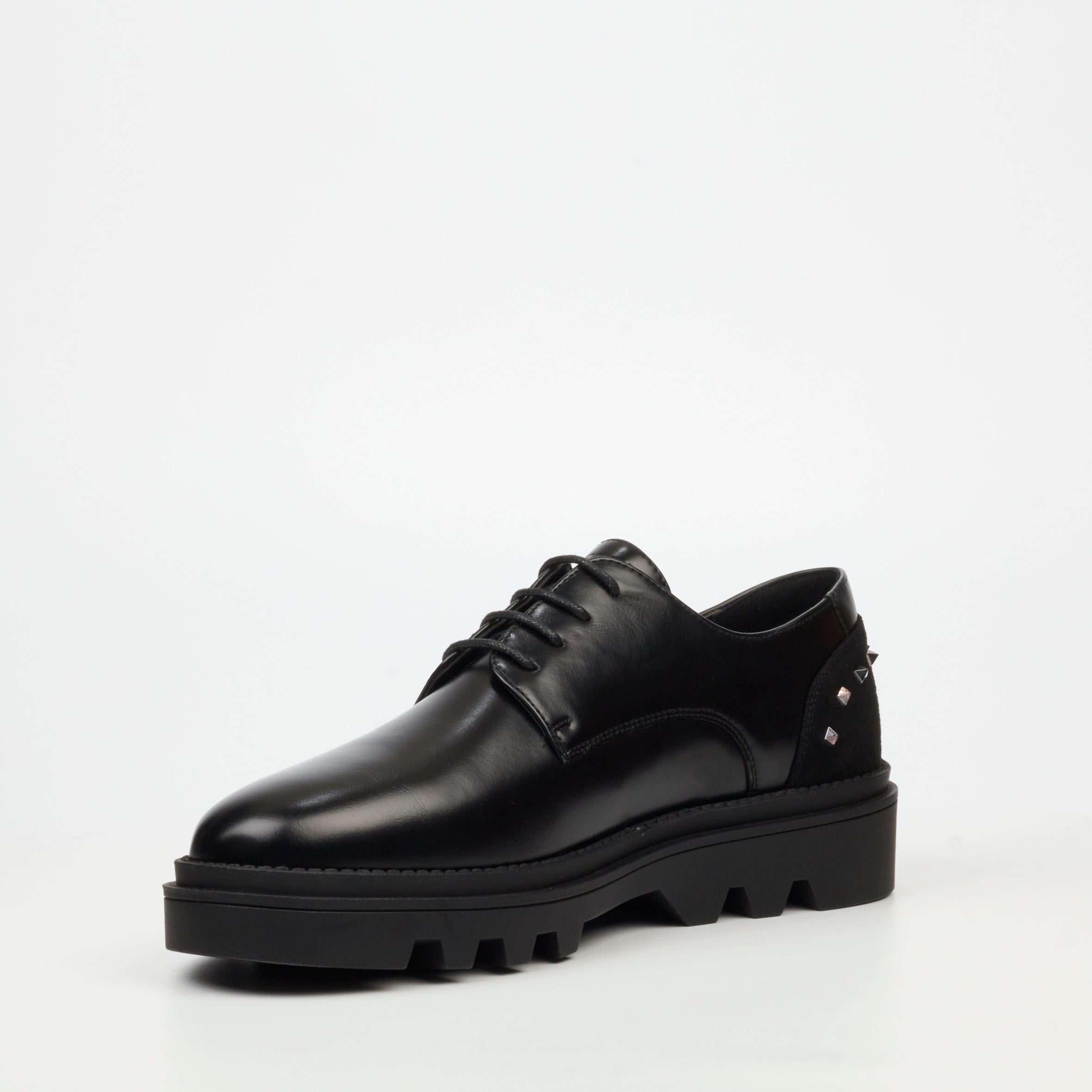 Mazerata Vinchey 74 Faux Wax Shoe - Black footwear Mazerata