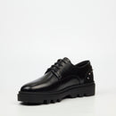 MAzerata Vinchey 74 Faux Wax Shoe - Black footwear Mazerata