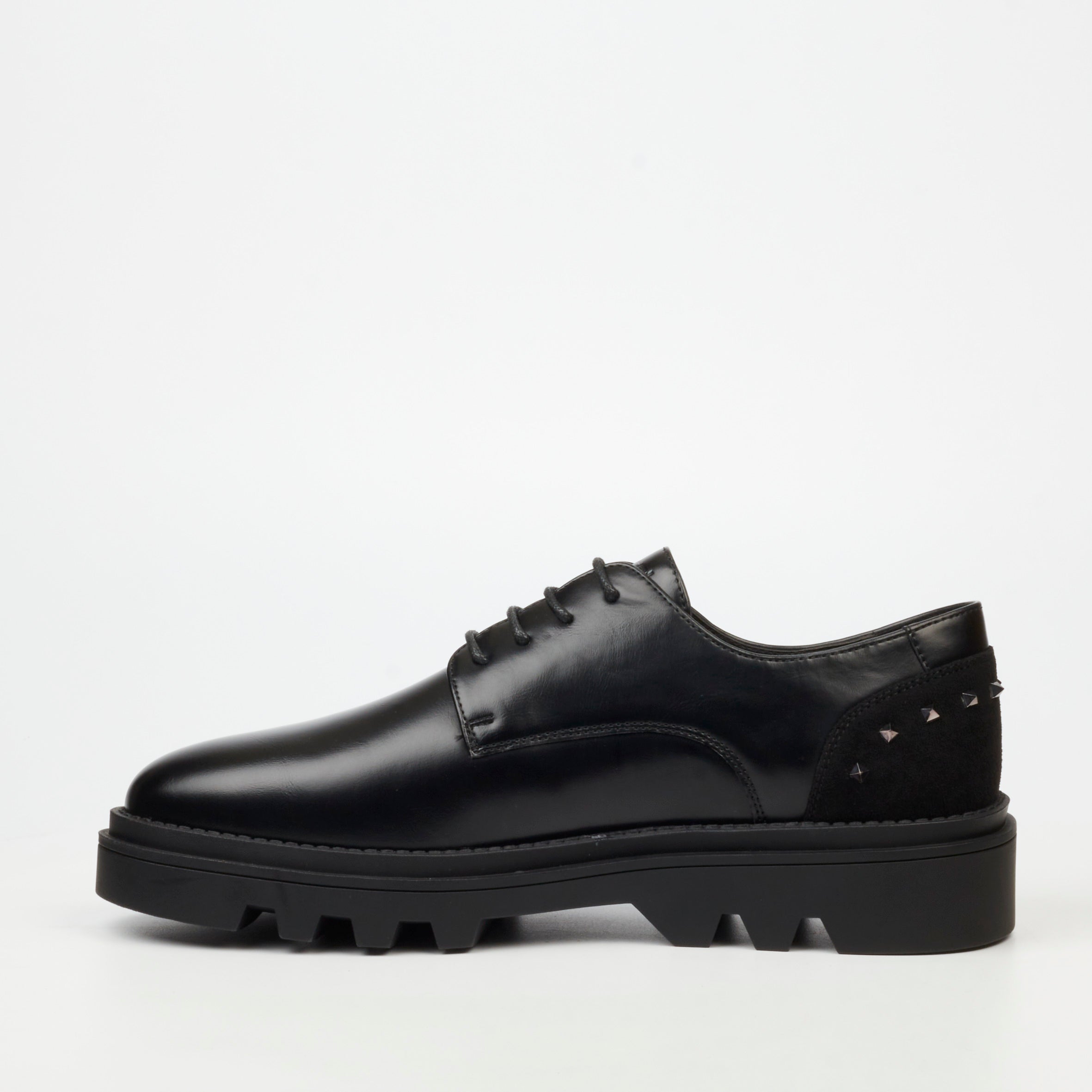 Mazerata Vinchey 74 Faux Wax Shoe - Black footwear Mazerata