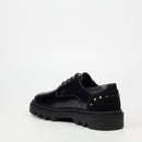 MAzerata Vinchey 74 Faux Wax Shoe - Black footwear Mazerata