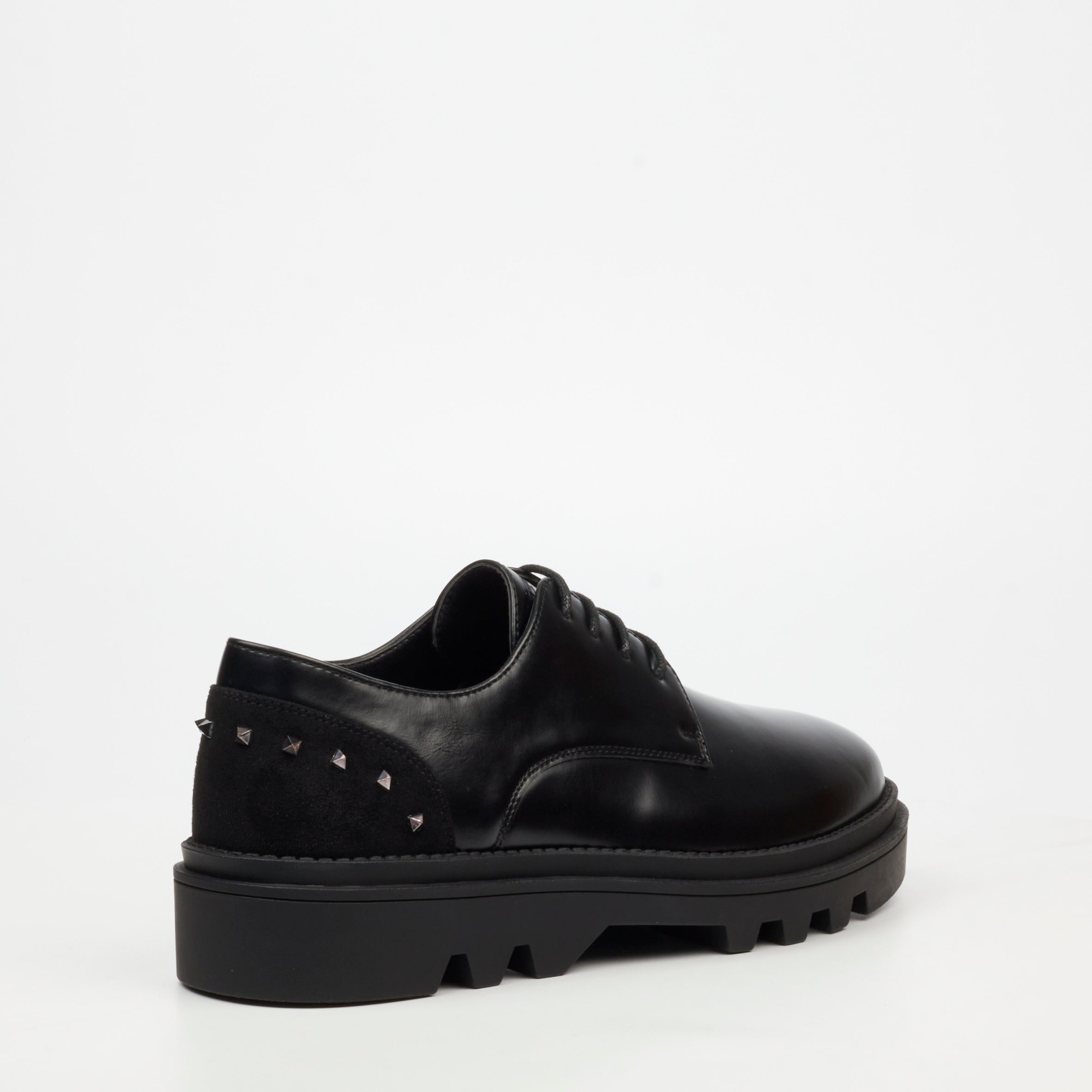 Mazerata Vinchey 74 Faux Wax Shoe - Black footwear Mazerata