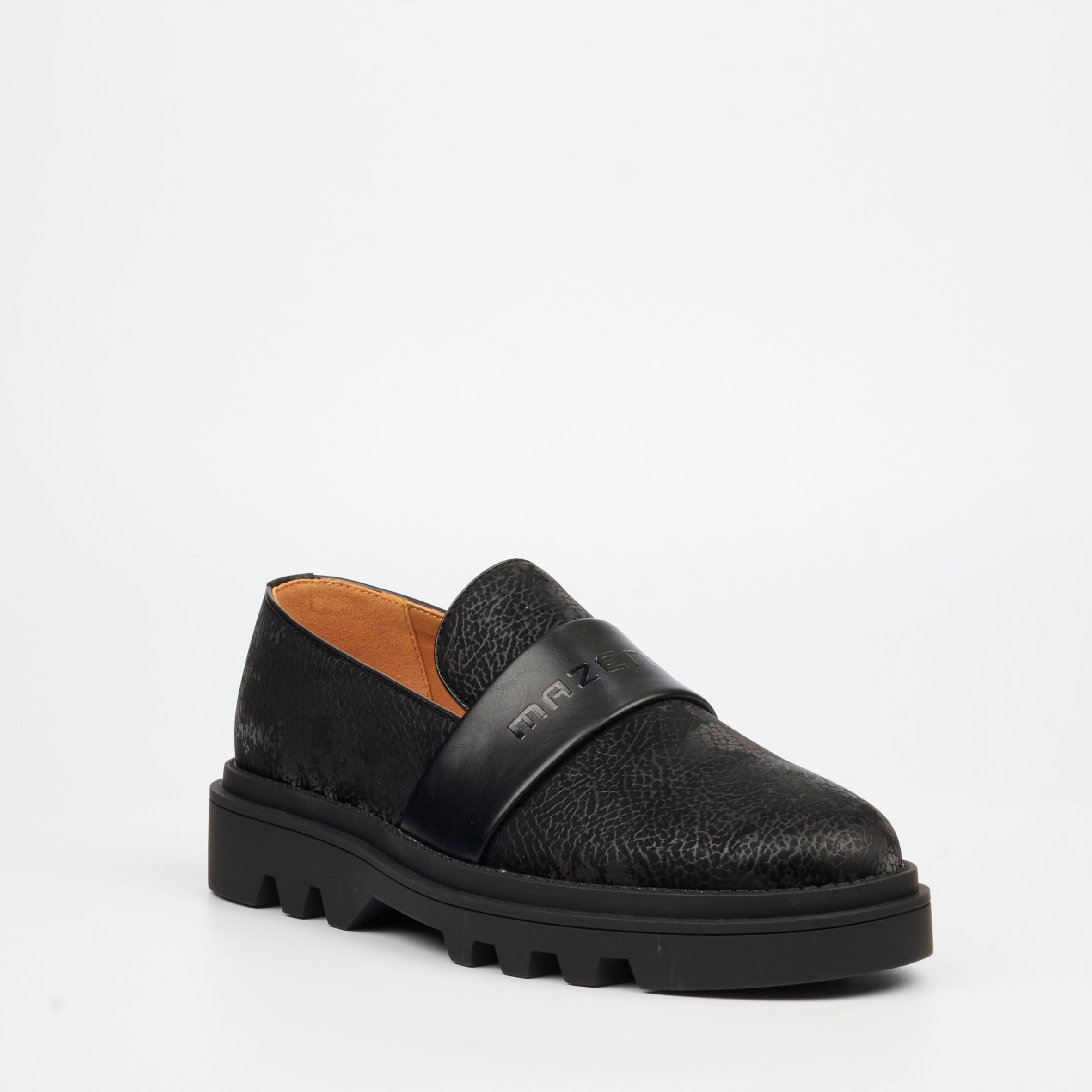 Mazerata Vinchey 75 Print Shoe - Black