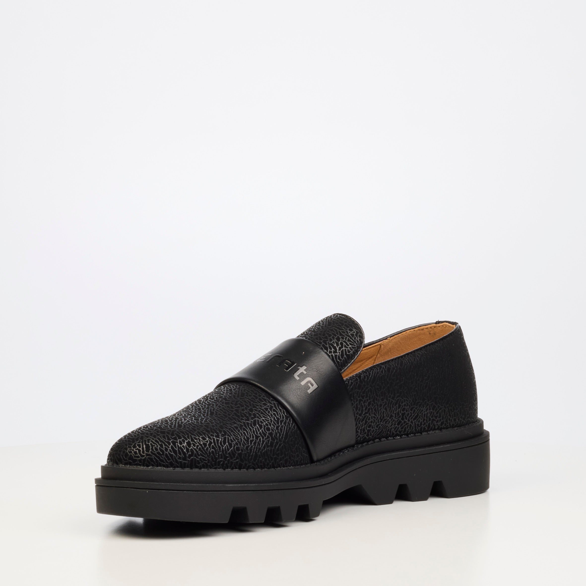 Mazerata Vinchey 75 Print Shoe - Black footwear Mazerata