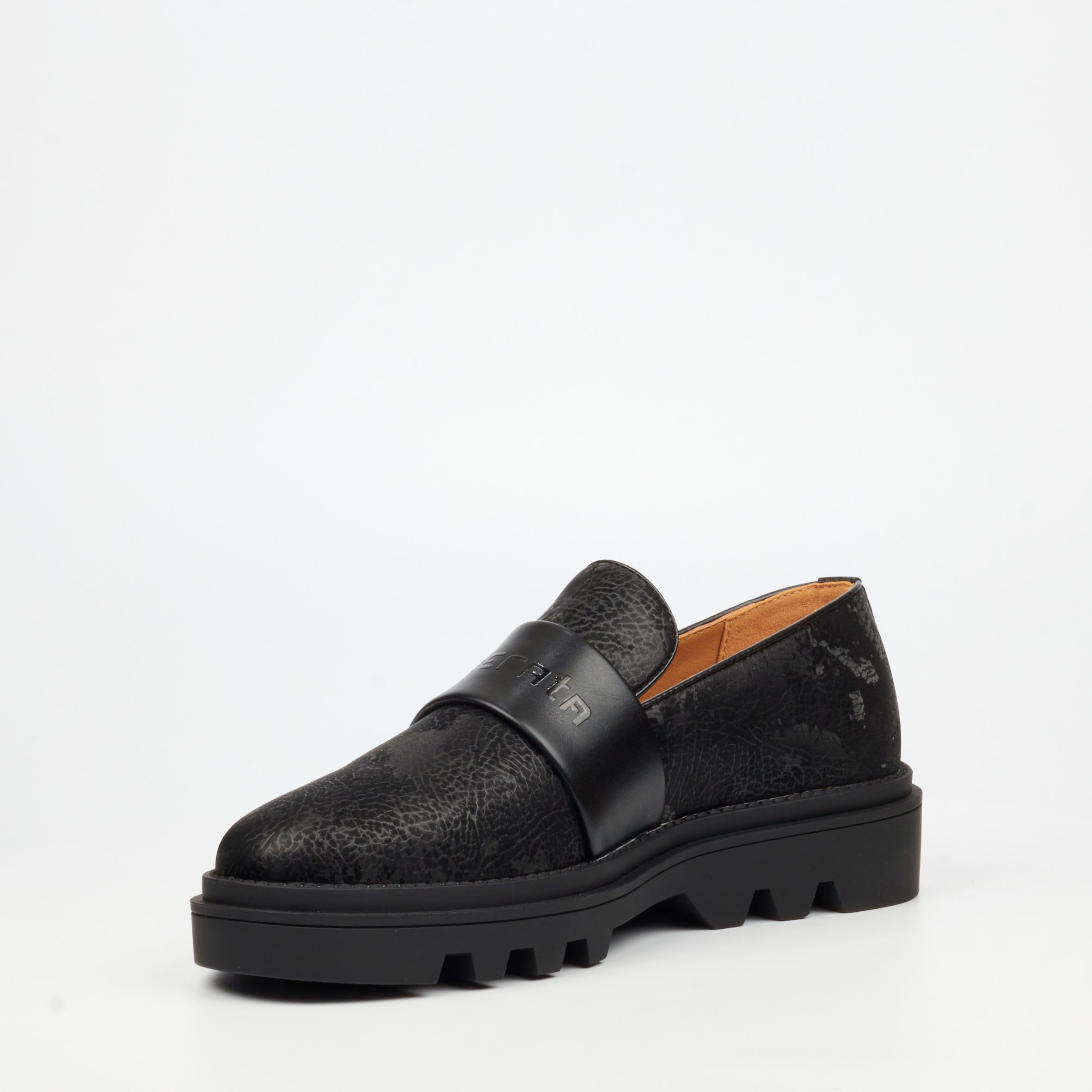 Mazerata Vinchey 75 Print Shoe - Black