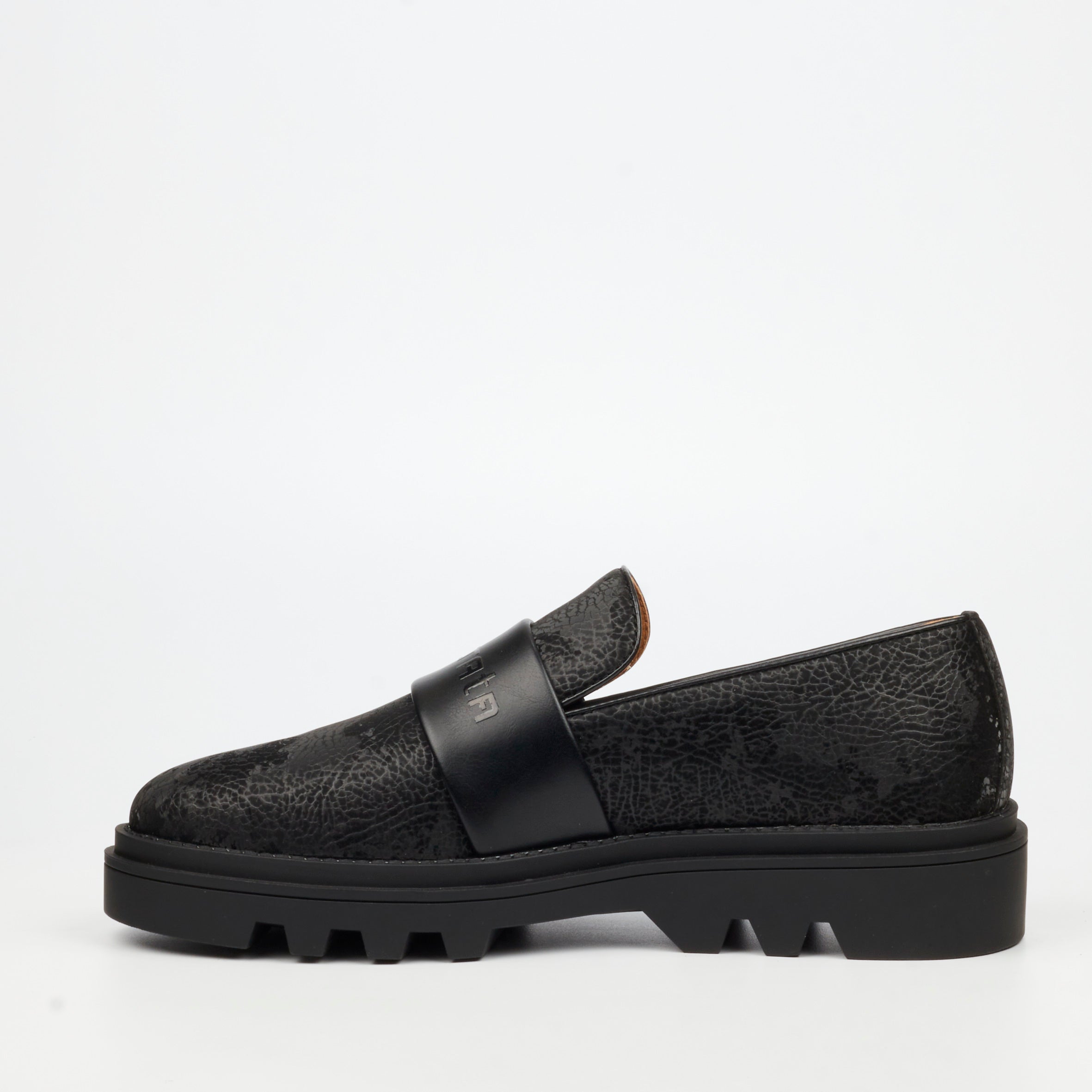 Mazerata Vinchey 75 Print Shoe - Black