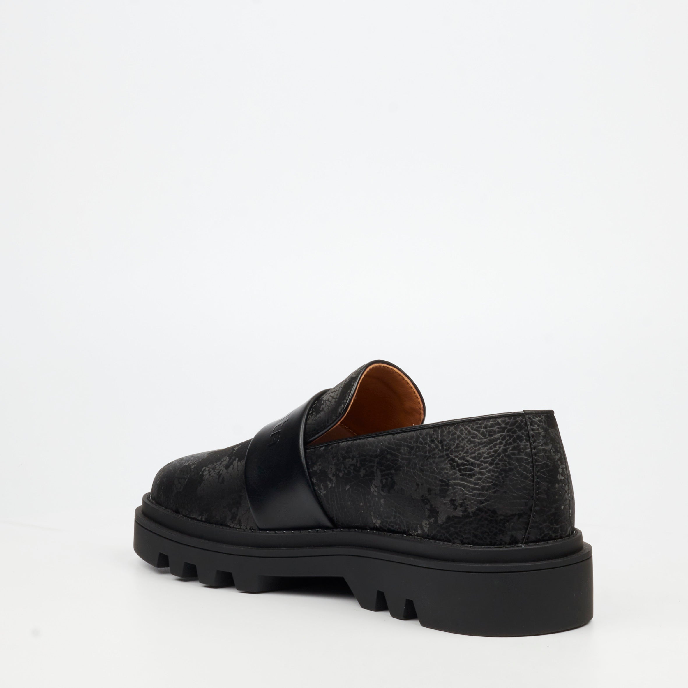 Mazerata Vinchey 75 Print Shoe - Black