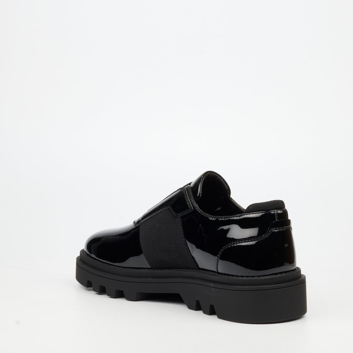 Mazerata Vinchey 82 Faux Patent Shoe - Black