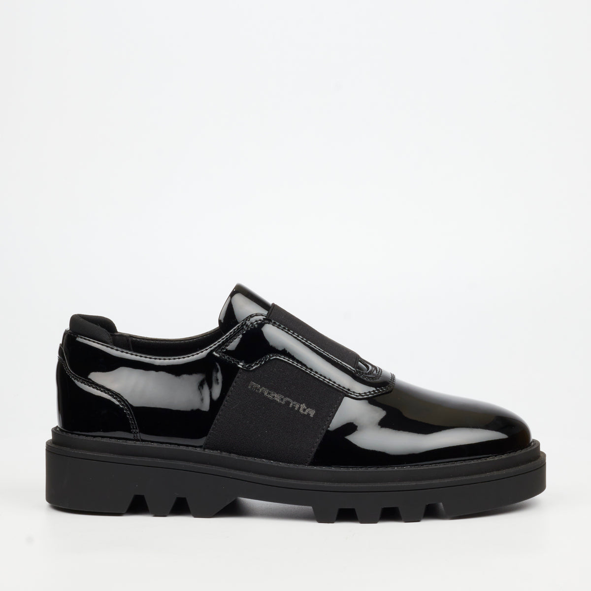 Mazerata Vinchey 82 Faux Patent Shoe - Black