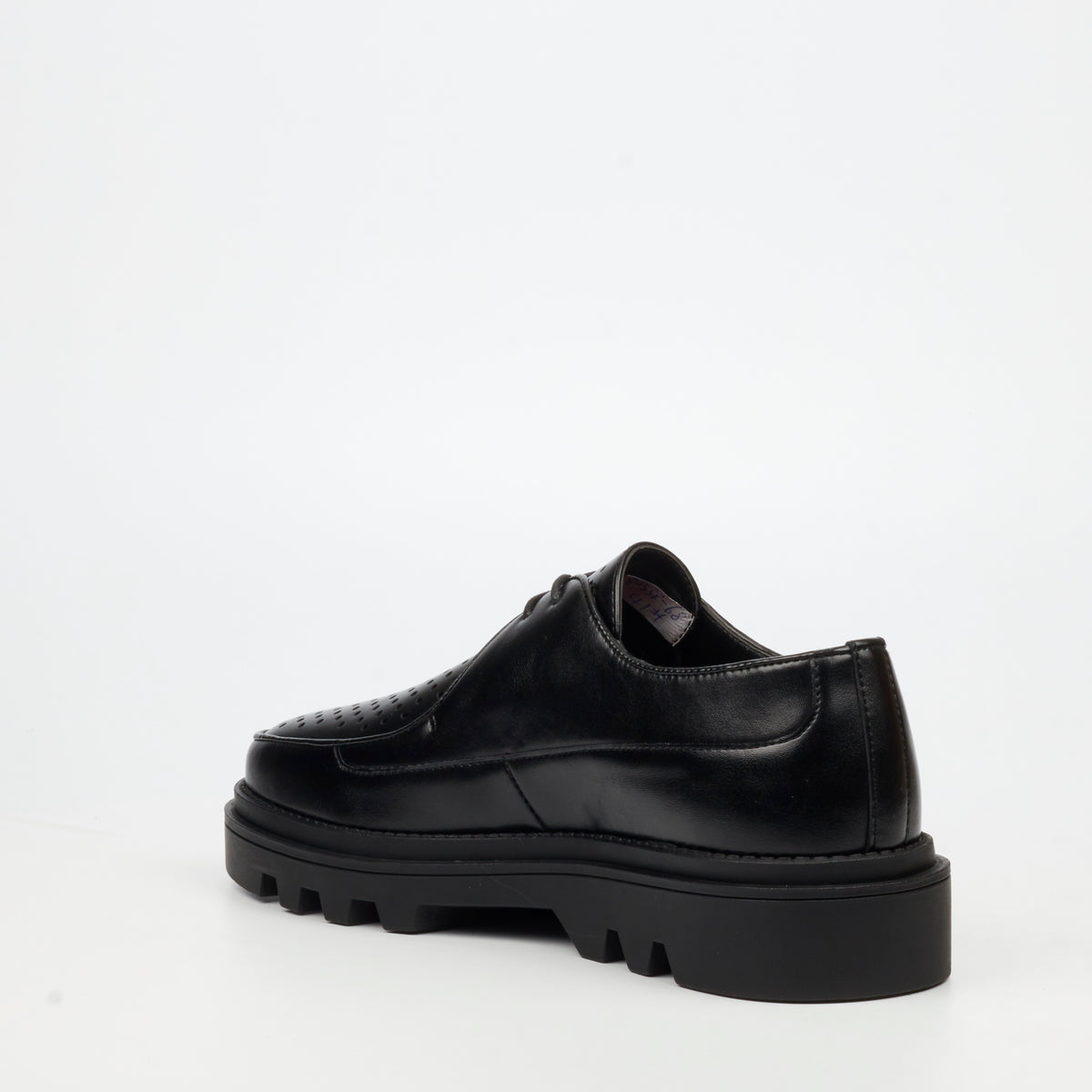 Mazerata Vinchey 84 Faux Wax Shoe - Black