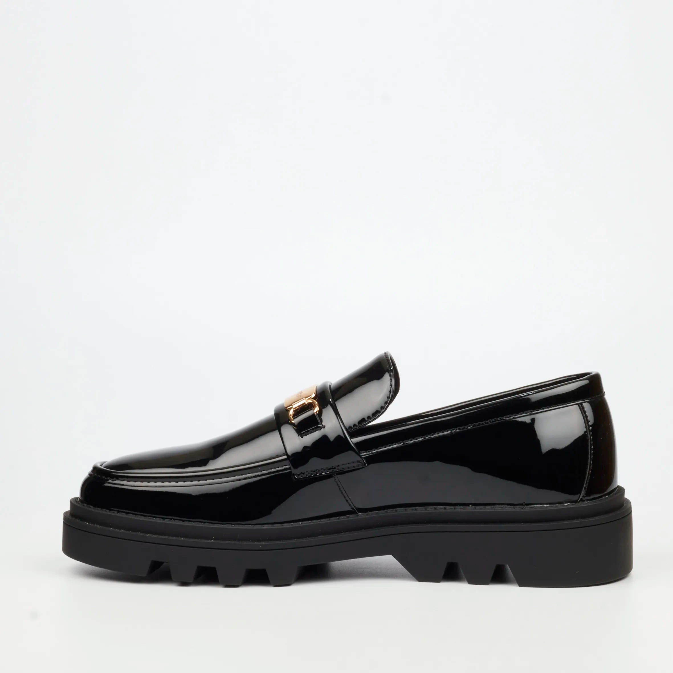 Mazerata Vinchey 90 Faux Patent Shoe -  Black
