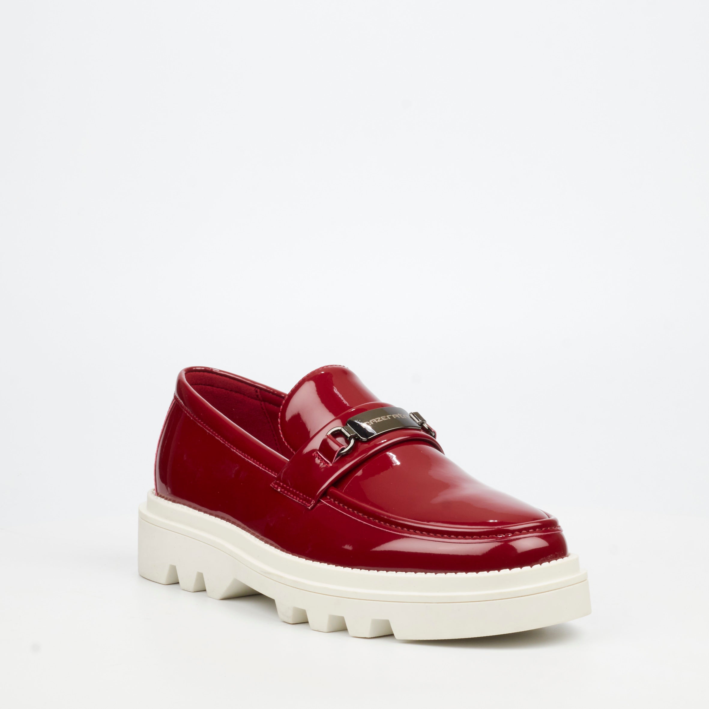 Mazerata Vinchey 90 Faux Patent Shoe - Burgundy