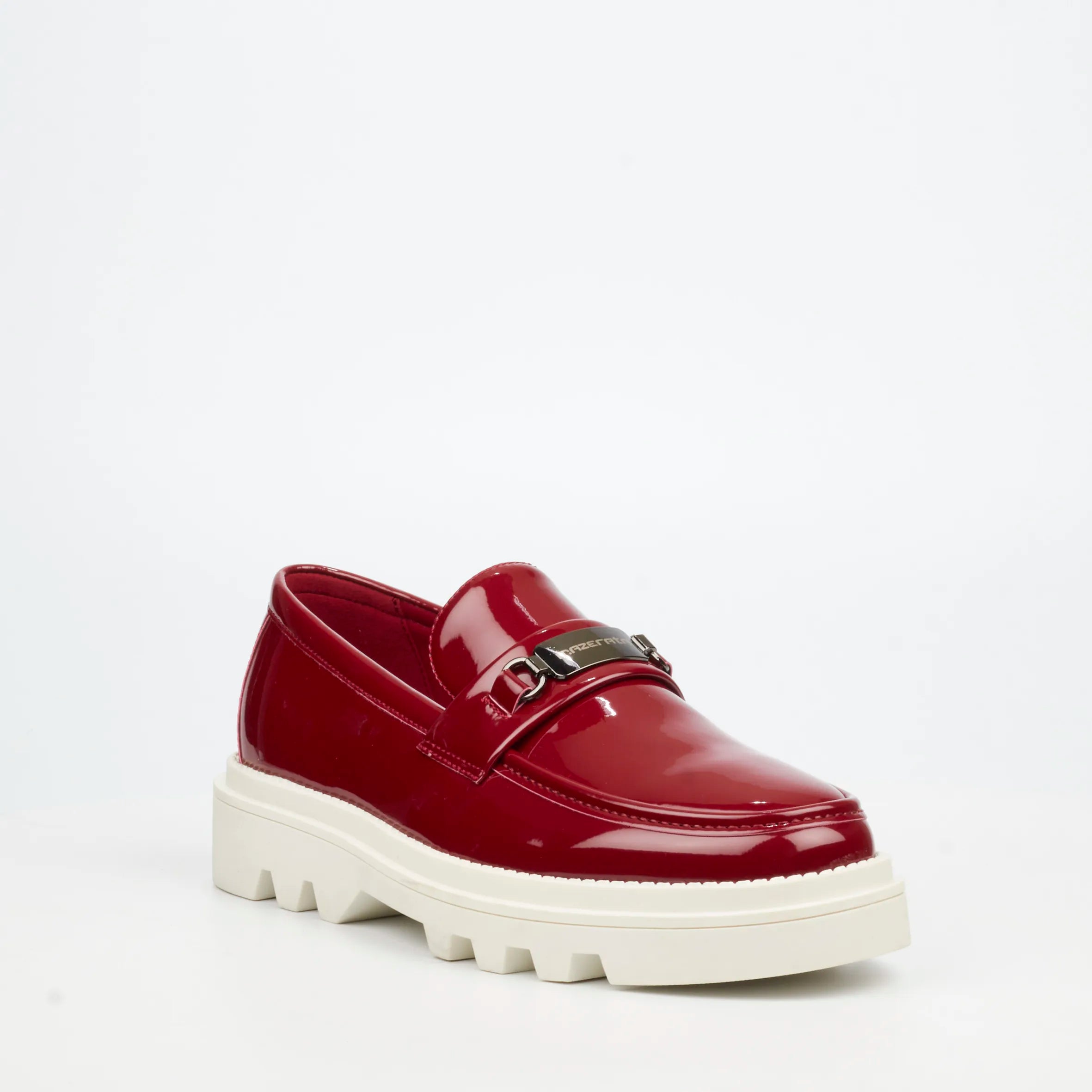 Mazerata Vinchey 90 Faux Patent Shoe - Burgundy